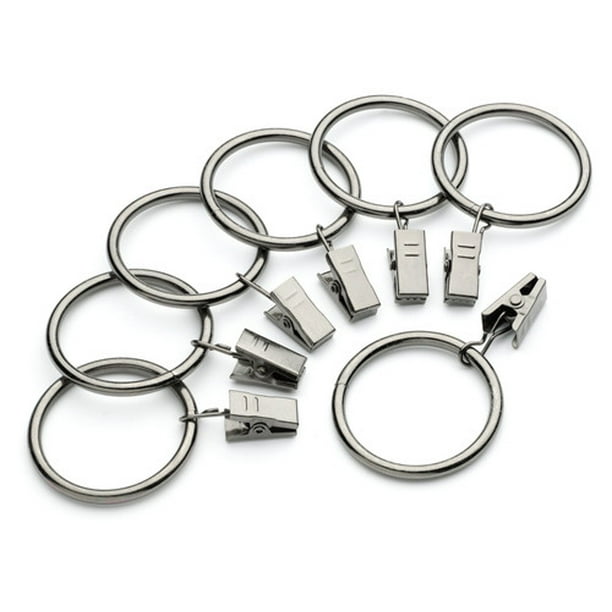 20 Hook Clamps Towel Clip Stainless Steel Window Curtain Rings Curtain Clips Set